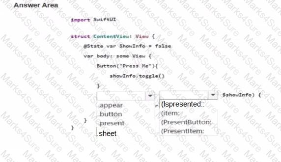 App-Development-with-Swift-Certified-User Question 6