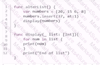 App-Development-with-Swift-Certified-User Question 1