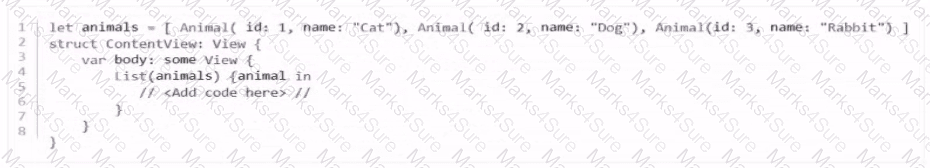 App-Development-with-Swift-Certified-User Question 4