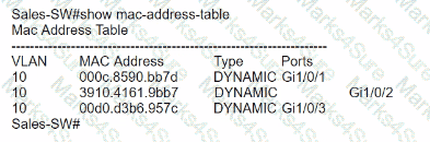 200-301 Question 107