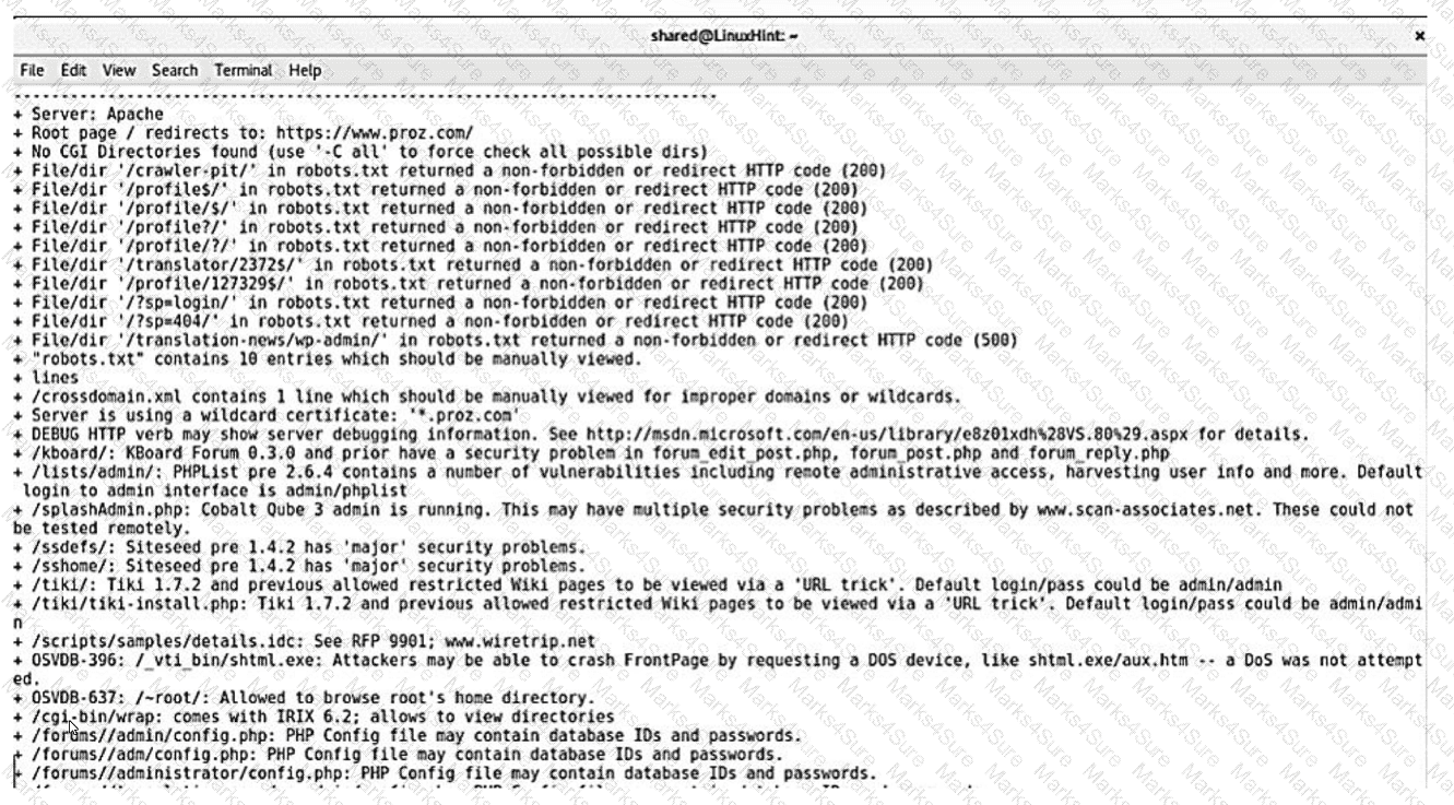 CS0-003 Question 55