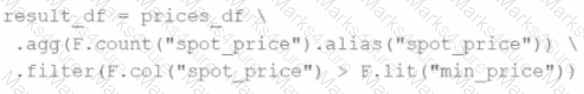 Databricks-Certified-Associate-Developer-for-Apache-Spark-3.5 Question 33
