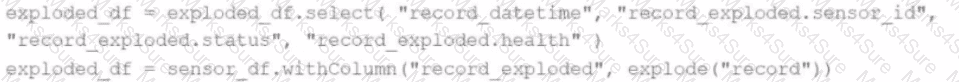 Databricks-Certified-Associate-Developer-for-Apache-Spark-3.5 Question 32