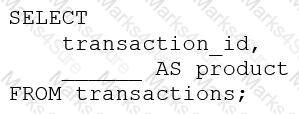 Databricks-Certified-Data-Analyst-Associate Question 2