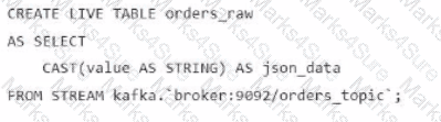 Databricks-Certified-Data-Engineer-Associate Question 36