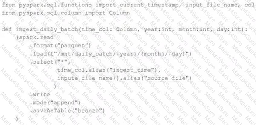 Databricks-Certified-Professional-Data-Engineer Question 7