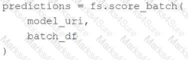 Databricks-Machine-Learning-Associate Question 17