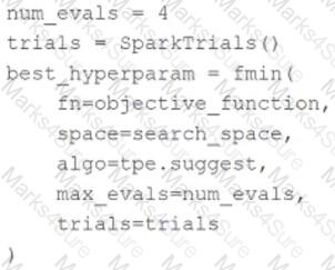 Databricks-Machine-Learning-Associate Question 2