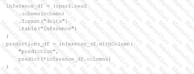 Databricks-Machine-Learning-Professional Question 6