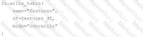 Databricks-Machine-Learning-Professional Question 12