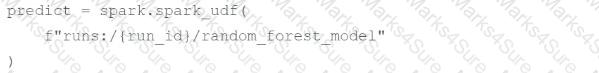 Databricks-Machine-Learning-Professional Question 17