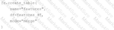 Databricks-Machine-Learning-Professional Question 12