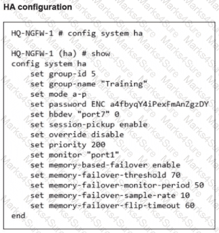 NSE4_FGT_AD-7.6 Question 16