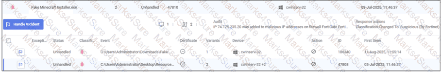 NSE6_EDR_AD-7.0 Question 6