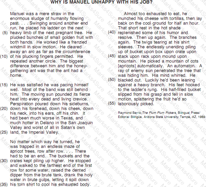 GED-Reading Question 65