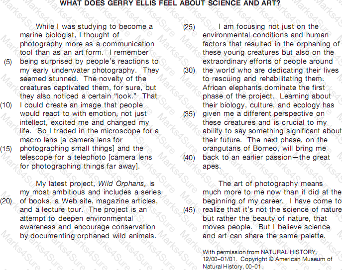GED-Reading Question 36