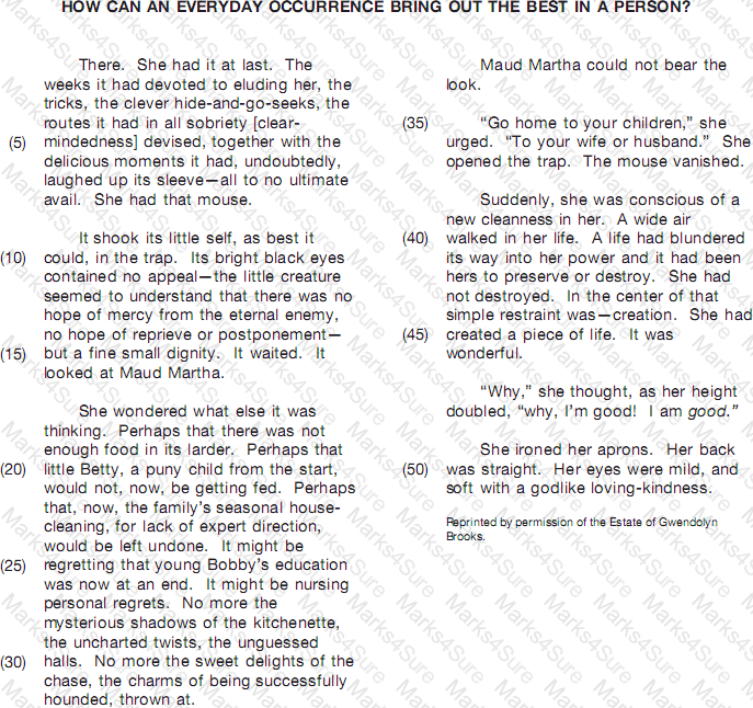 GED-Reading Question 45