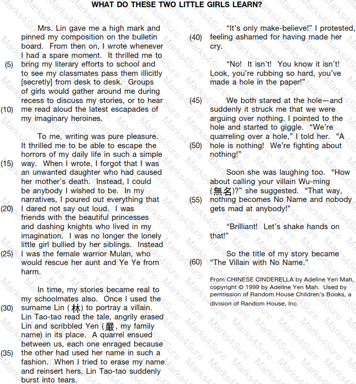 GED-Reading Question 59
