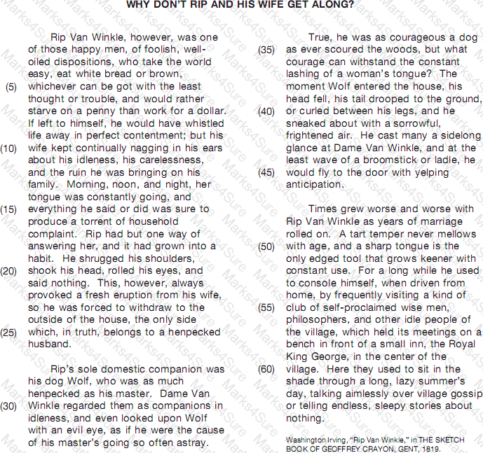 GED-Reading Question 21