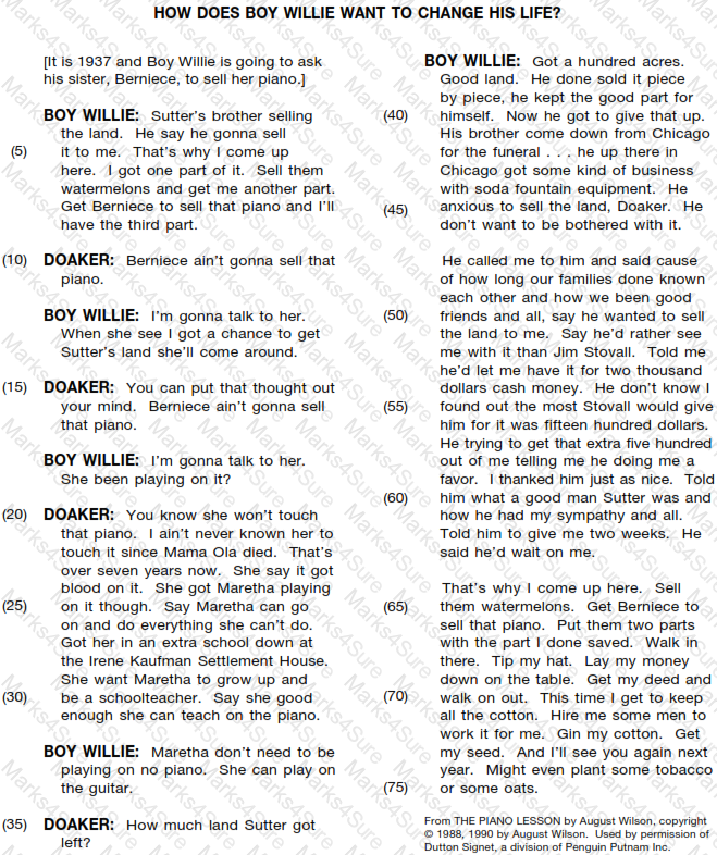 GED-Reading Question 6