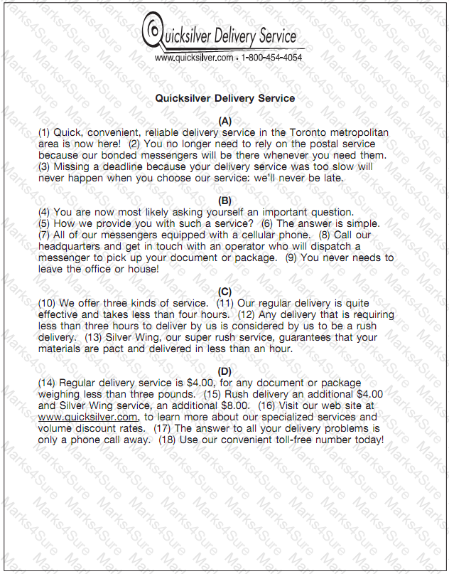 GED-Writing Question 32