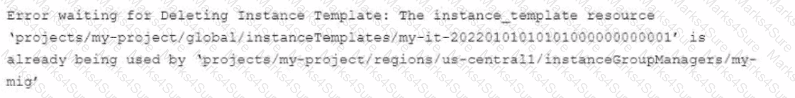 Professional-Cloud-DevOps-Engineer Question 46
