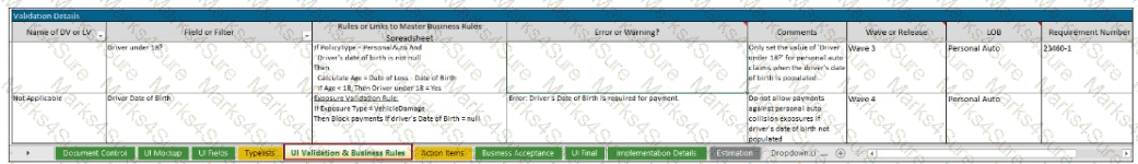 ClaimCenter-Business-Analysts Question 1
