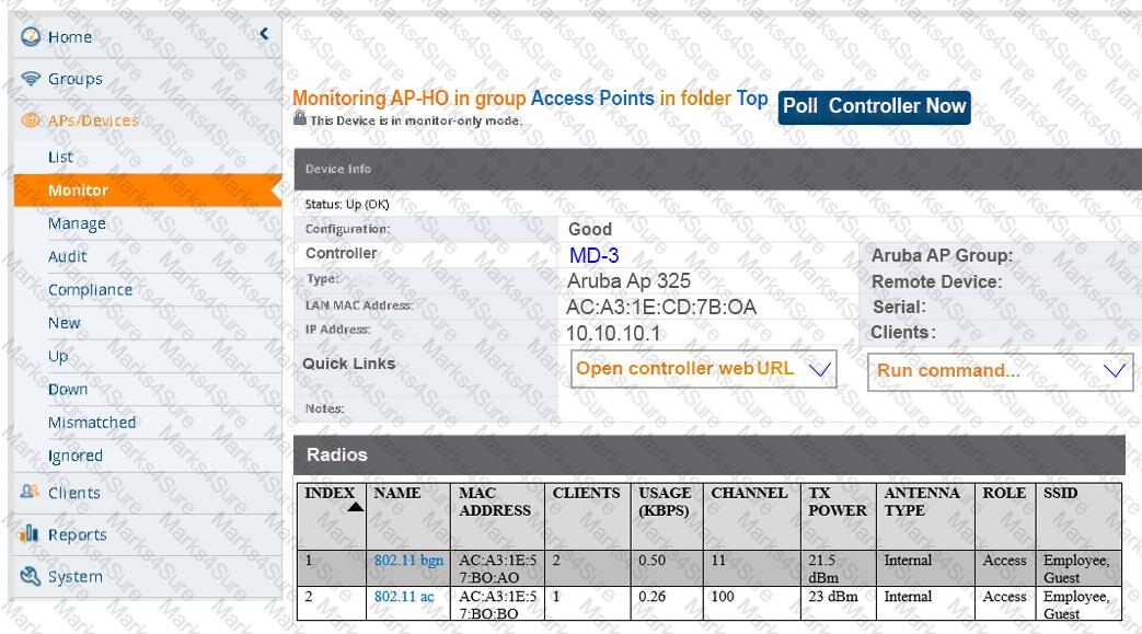 HPE6-A70 Question 18