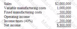 CMA-Strategic-Financial-Management Question 10