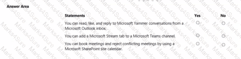 MS-900 Question 37