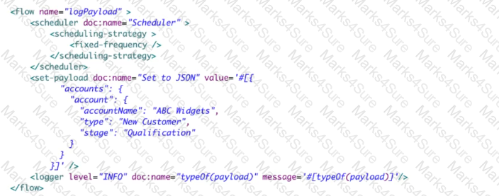 Salesforce-MuleSoft-Developer-I Question 46