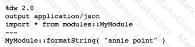 Salesforce-MuleSoft-Developer-I Question 27