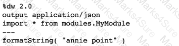 Salesforce-MuleSoft-Developer-I Question 27