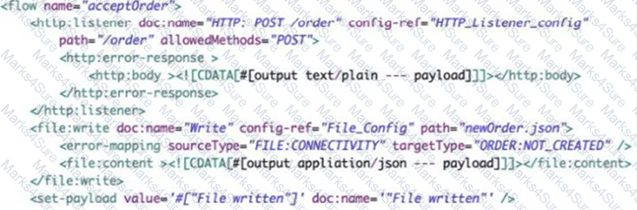 Salesforce-MuleSoft-Developer-I Question 41