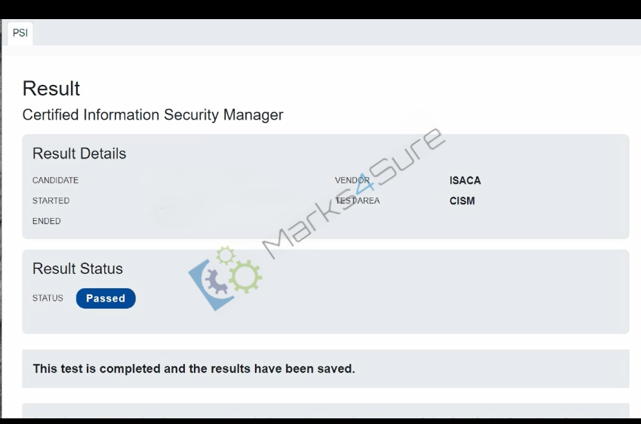 CISM exam practice tests