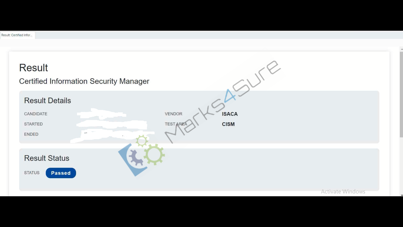 CISM Verified Exam Questions